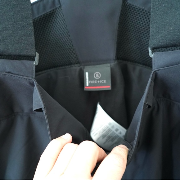 BOGNER MEN INSULATED SKI PANTS Bib Black Snow Ski Snowboarding Size XL - Picture 6 of 11